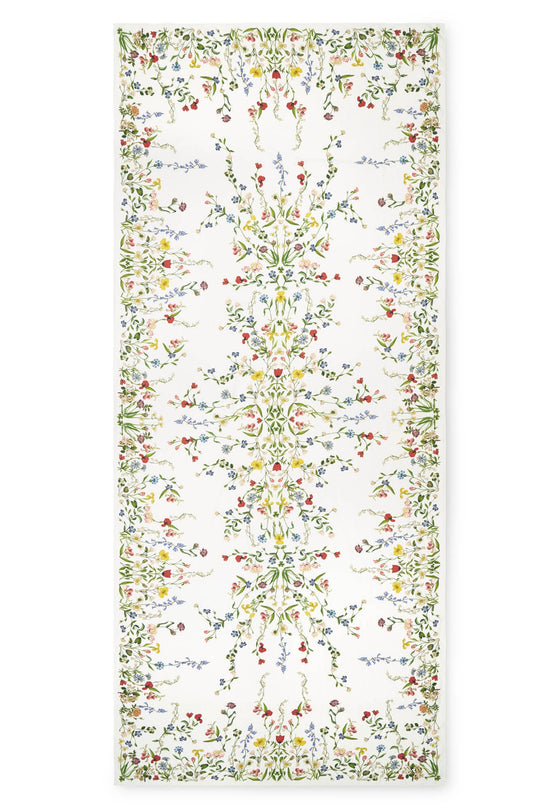 S&B x John Derian Botanical Wildflowers Linen Tablecloth