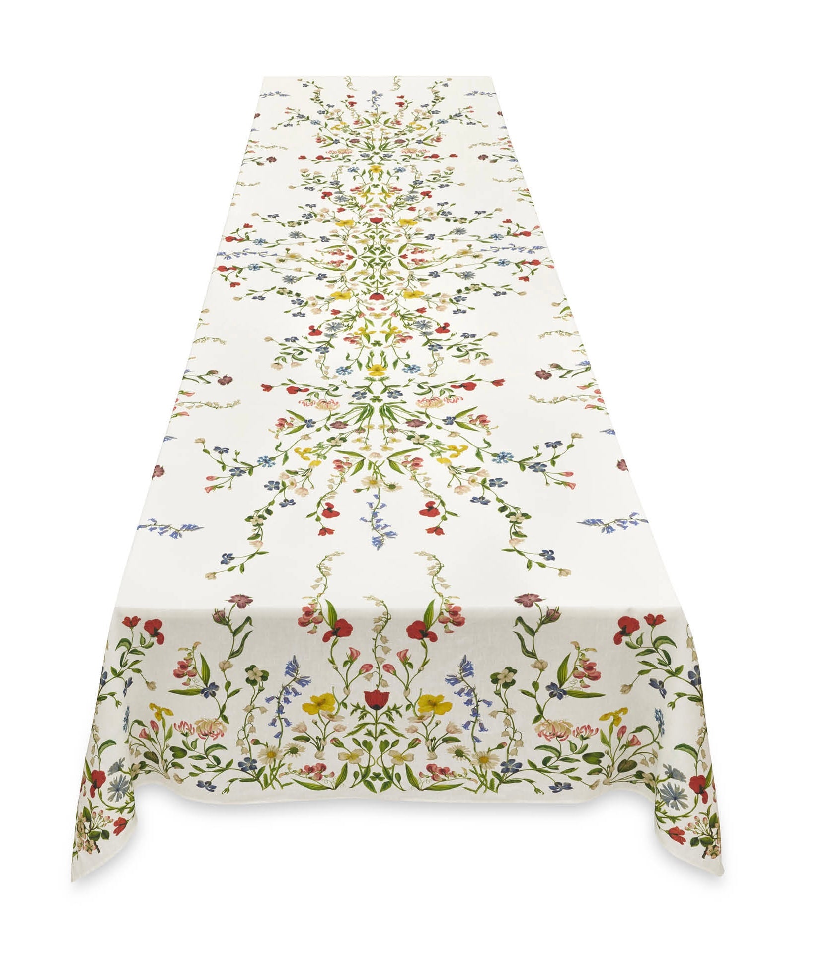 S&B x John Derian Botanical Wildflowers Linen Tablecloth