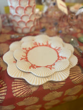 Load image into Gallery viewer, Les Ottomans Saint Jacques Coral Porcelain Salad Plate
