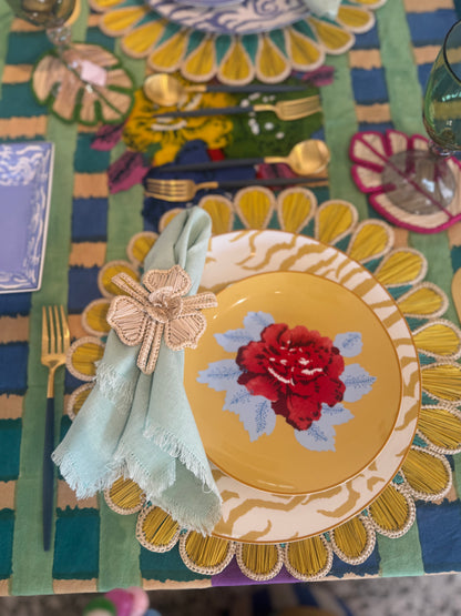 Drops Placemat - Yellow & Aqua
