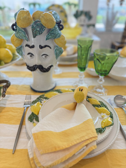 Les Ottomans Lemon Porcelain Hand Painted Dinner Plate