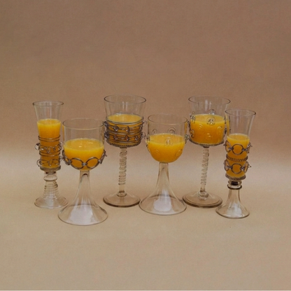 Set of 6 Mounthblown Glasses