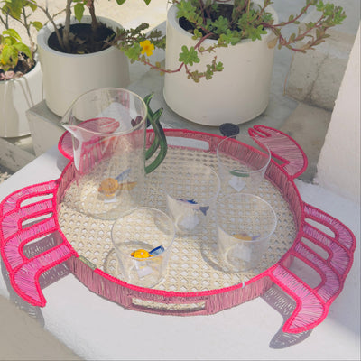 Pink Crab Tray