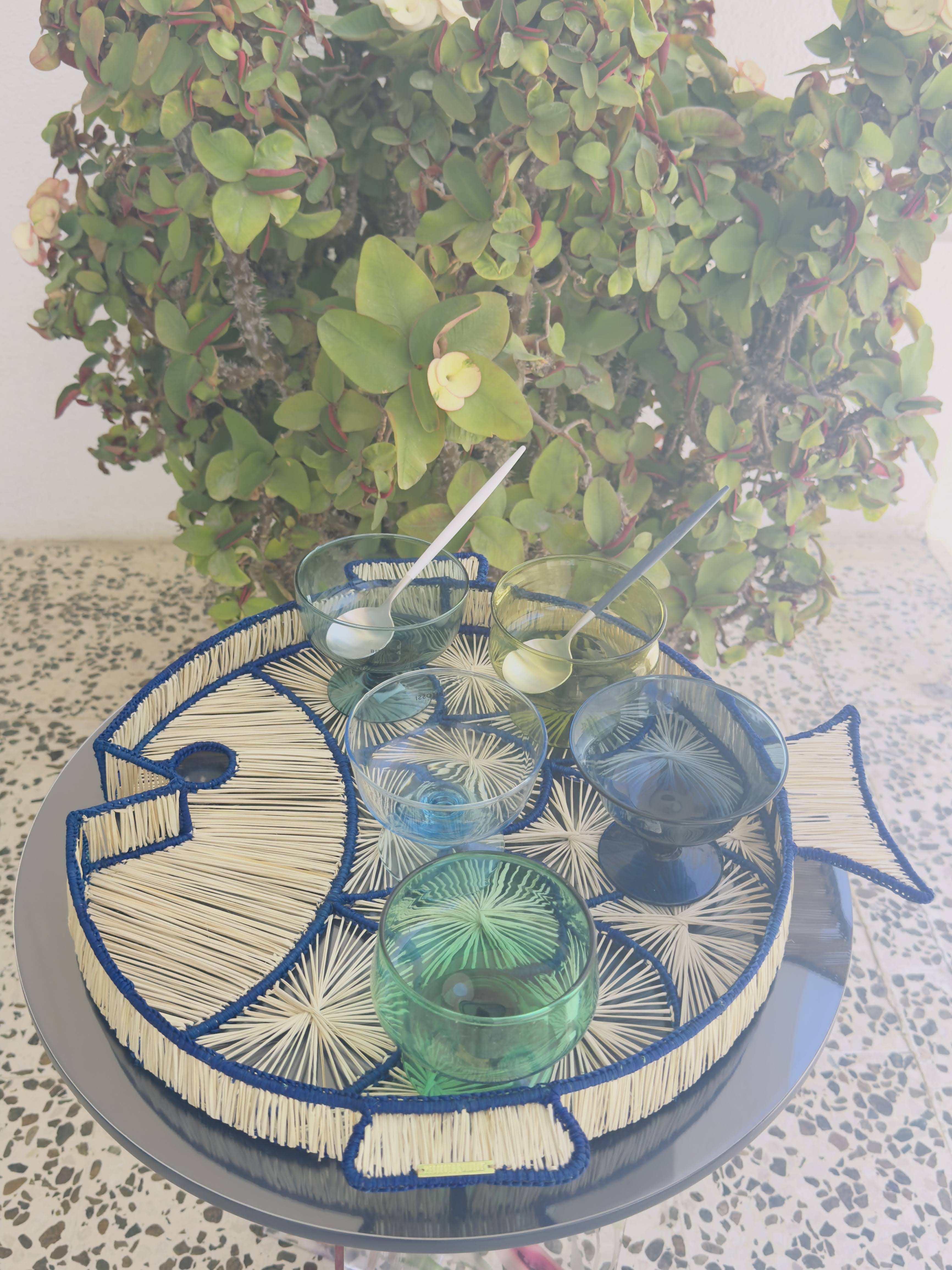 Blue Fish Tray