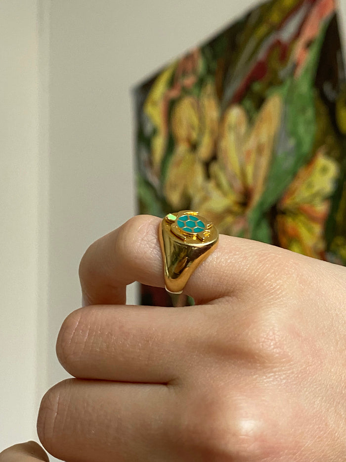 Wilhelmina Garcia Turtle Ring