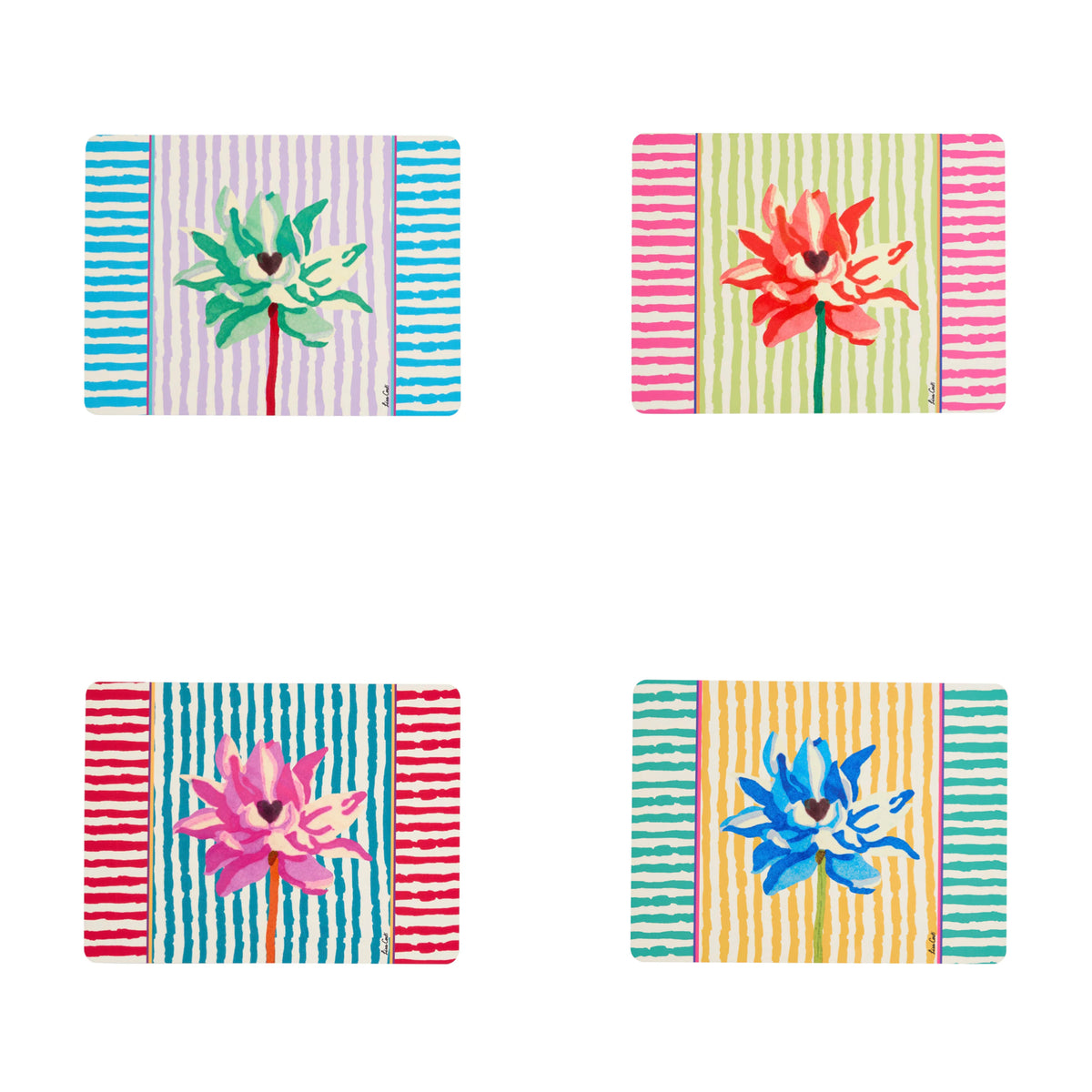 Masonite Rectangular Placemat Nimphea Stripes