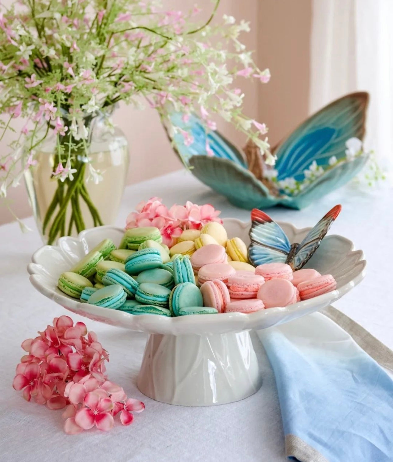 Cloudy Butterflies Fruit Bowl