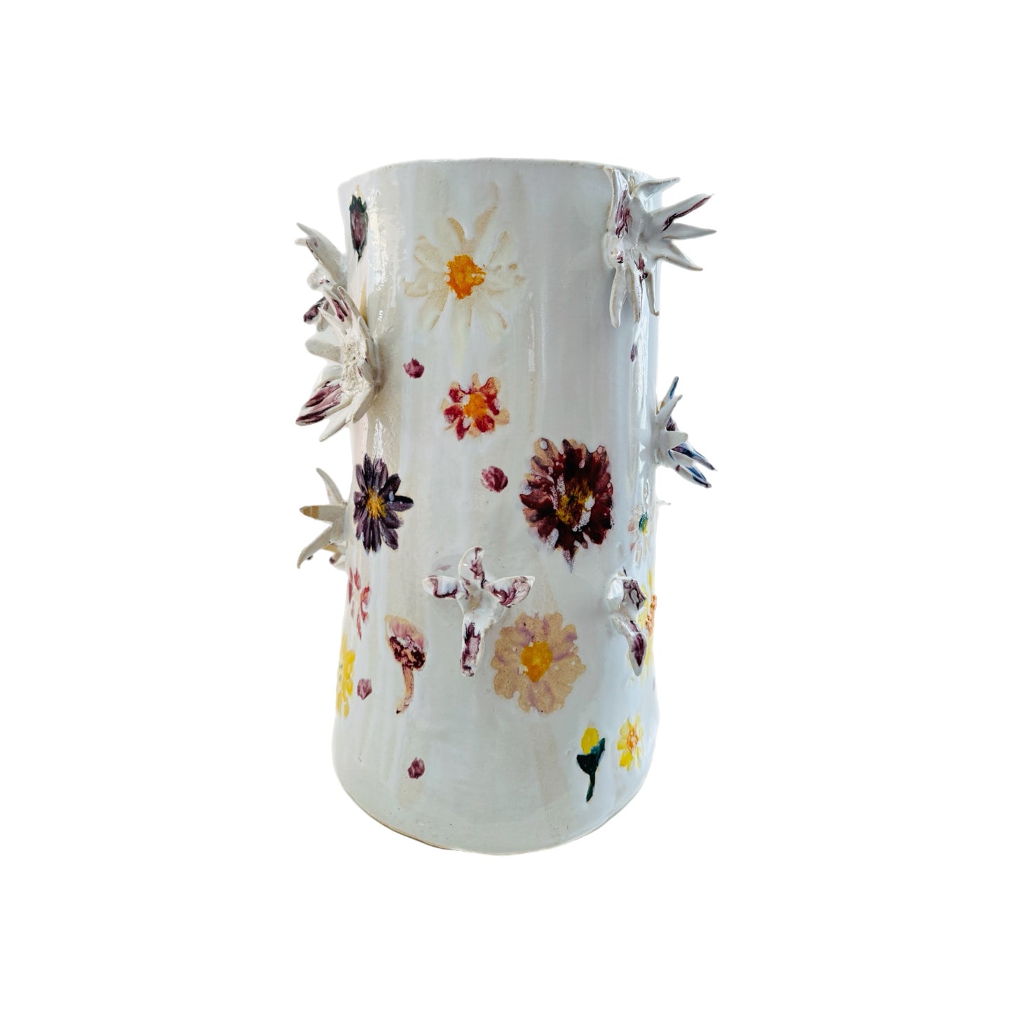 Marylynn Massoud & Rasha Nawam Ceramics Vase  with 3D Flowers