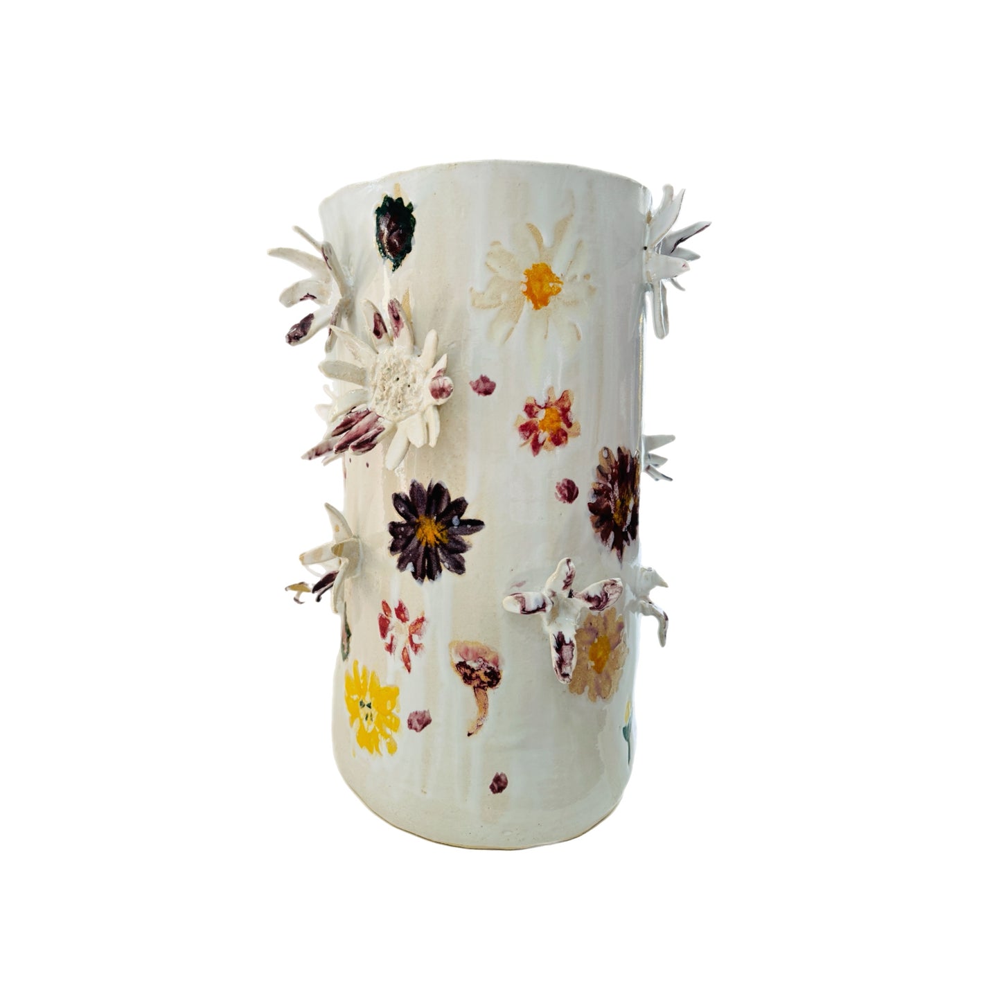 Marylynn Massoud & Rasha Nawam Ceramics Vase  with 3D Flowers