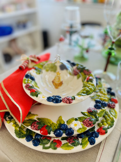 Les Ottomans Berries Porcelain Soup Bowl