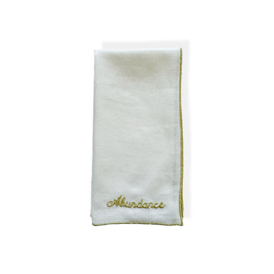 A Table Wishes Napkin - White