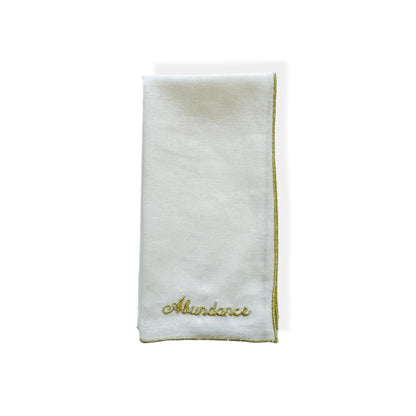 A Table Wishes Napkin - White