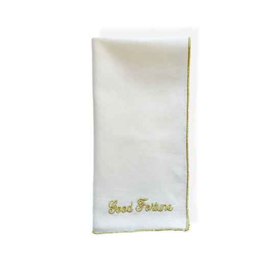 A Table Wishes Napkin - White