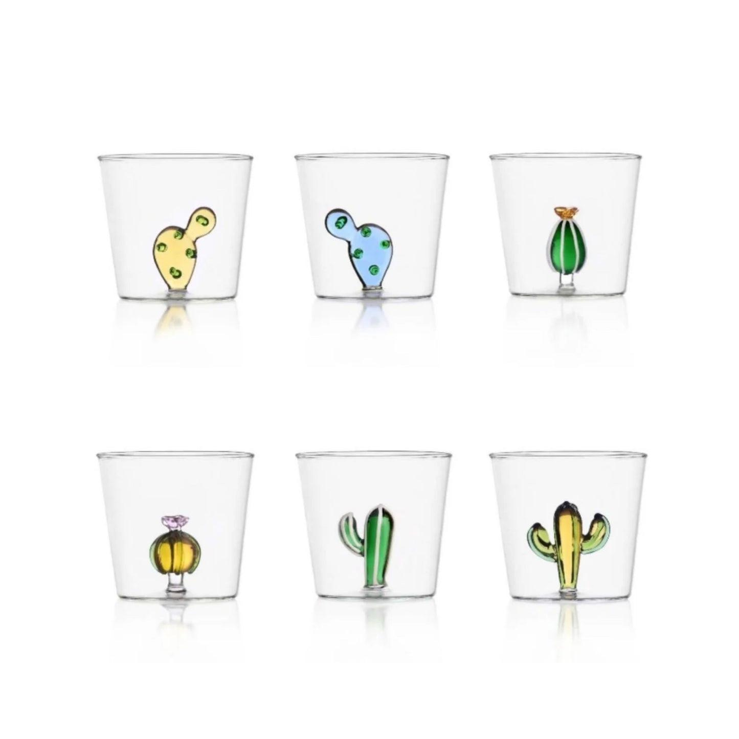 Ichendorf Glass Tumbler Desert Plant Collection