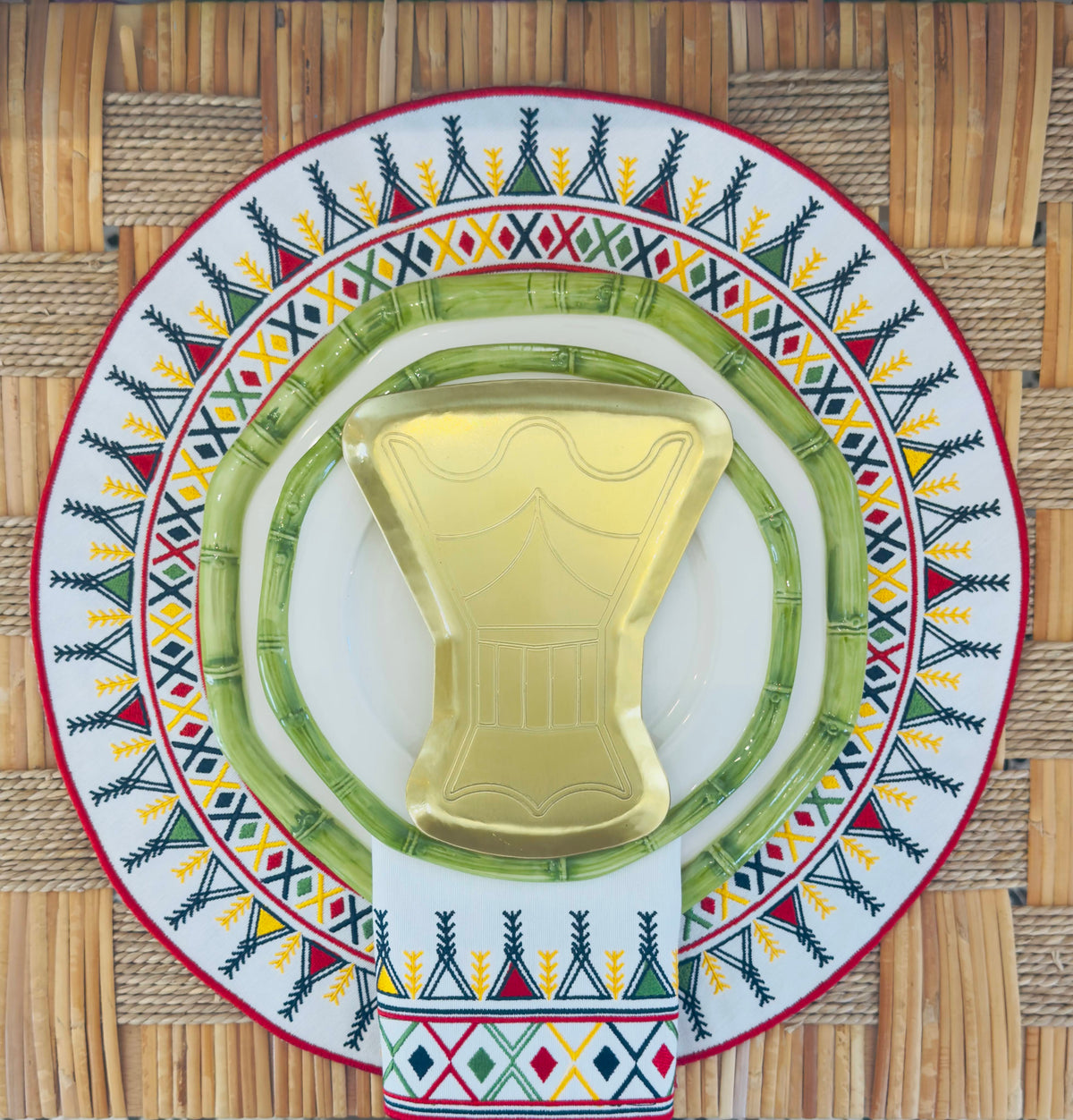 Al Qatt Al Isiri  Round Placemat