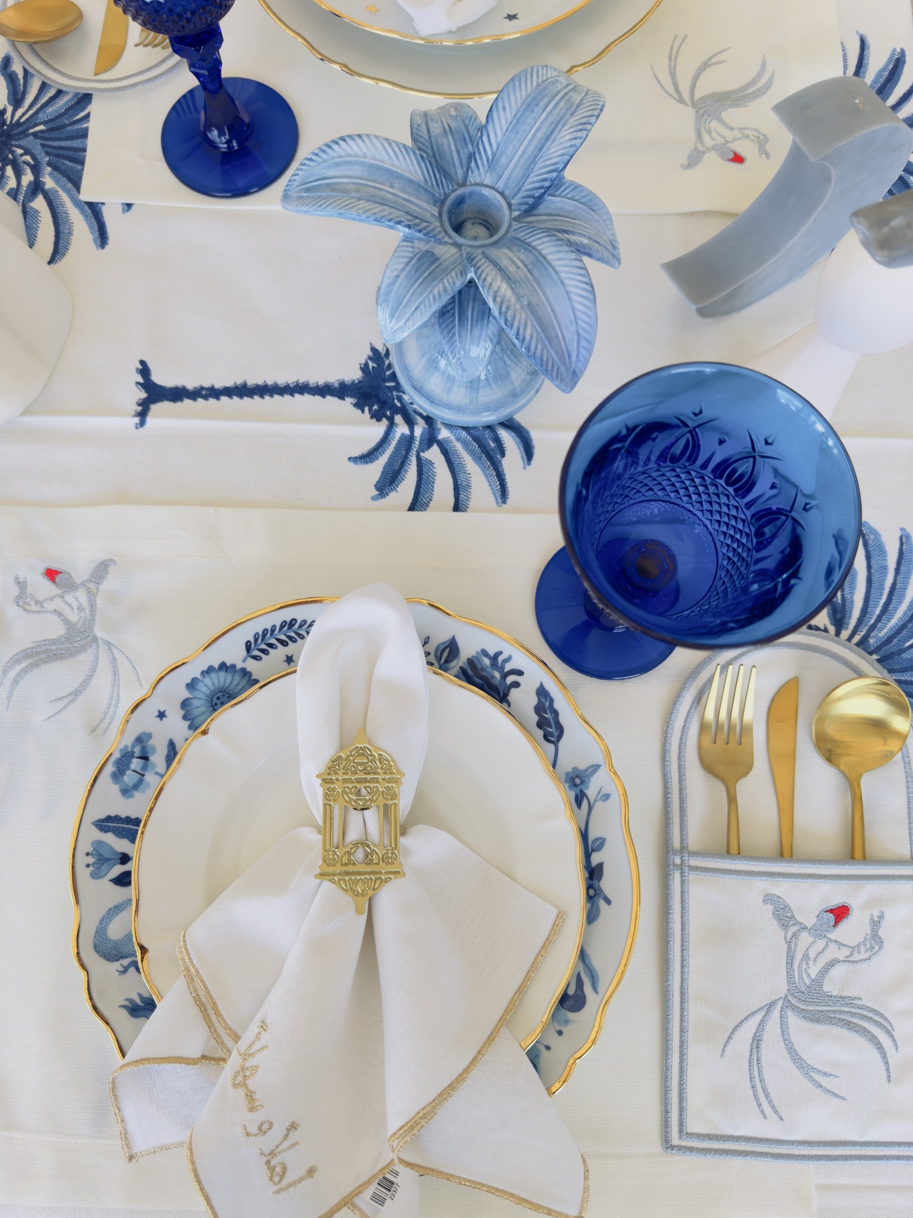 Bitossi Home Ivory with Golden Rim Dessert Plate