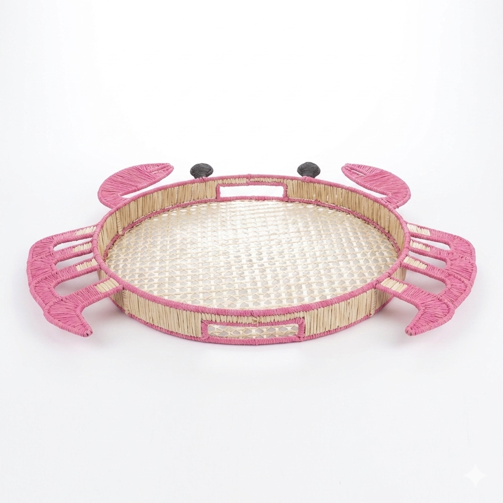 Pink Crab Tray