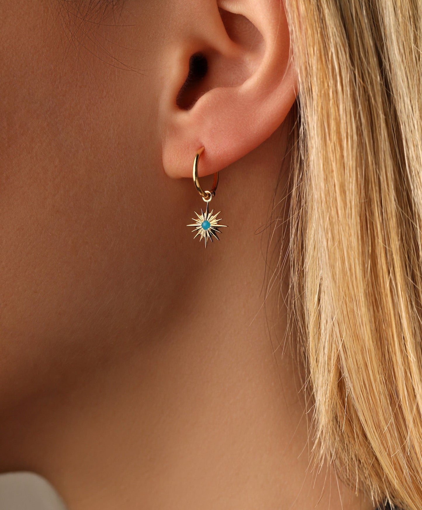 J by Boghossian Hoop Earring - Star