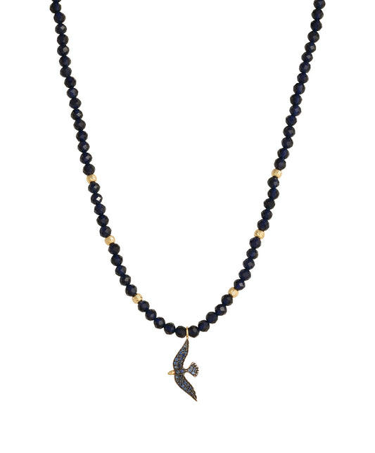 J by Boghossian Lapis Sapphire Chocker Bird