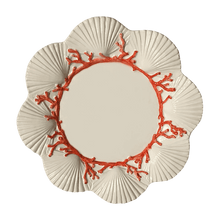 Load image into Gallery viewer, Les Ottomans Saint Jacques Coral Porcelain Dinner Plate
