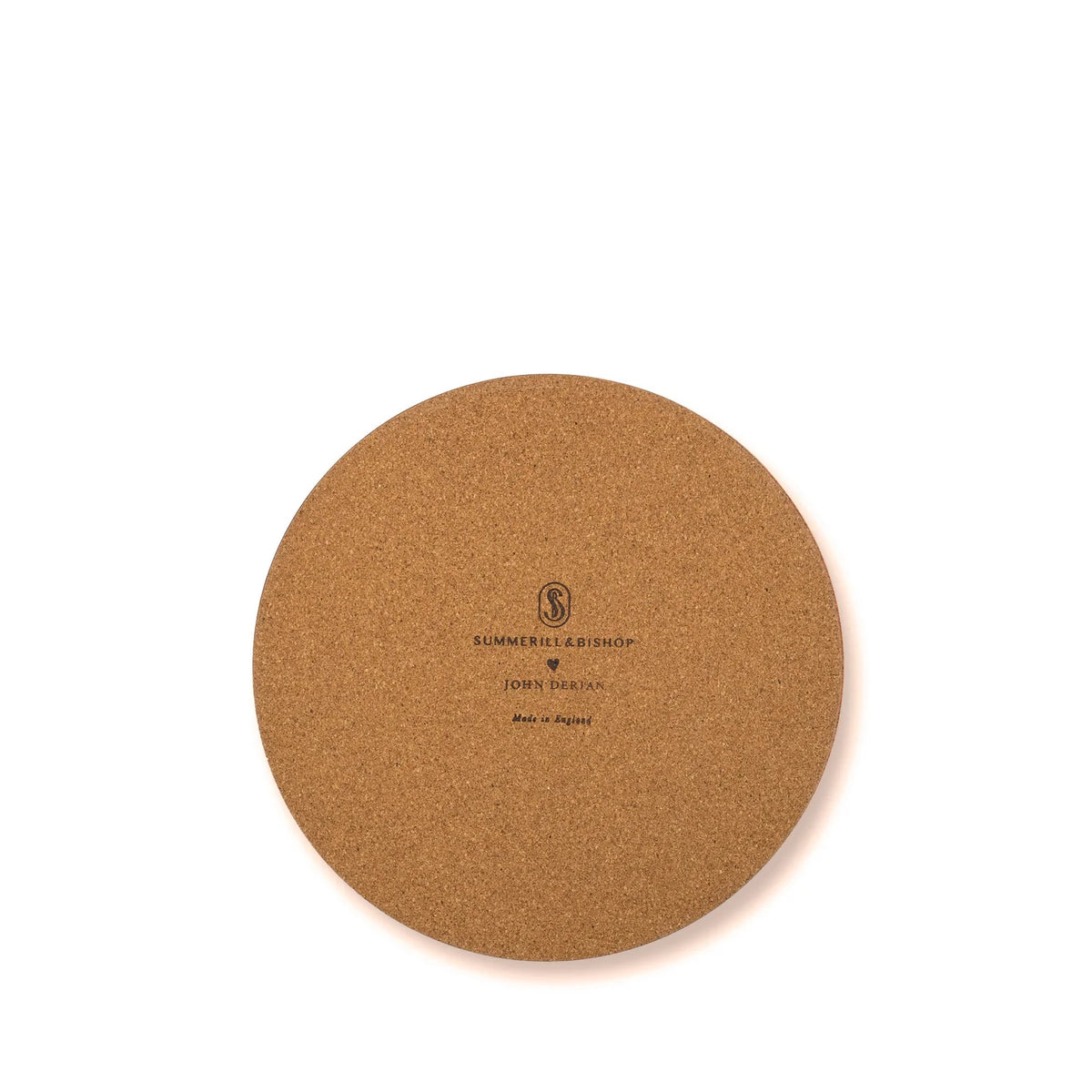 Peacock Round Cork Back Placemat