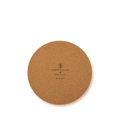 Peacock Round Cork Back Placemat