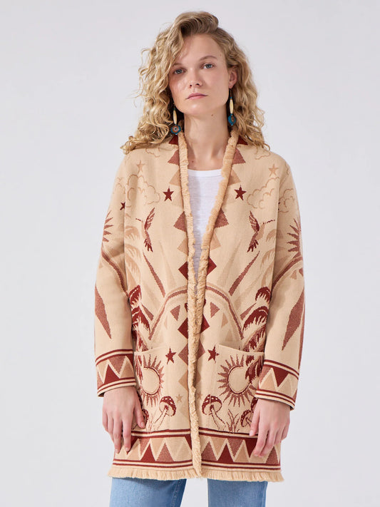 Hayley  Menzies Magic Leopard Short Cardigan