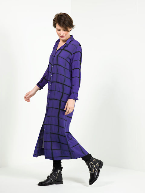 Nous Antwerp Katrien Clamp Dress - Purple