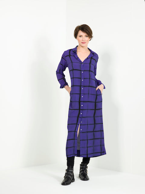 Nous Antwerp Katrien Clamp Dress - Purple