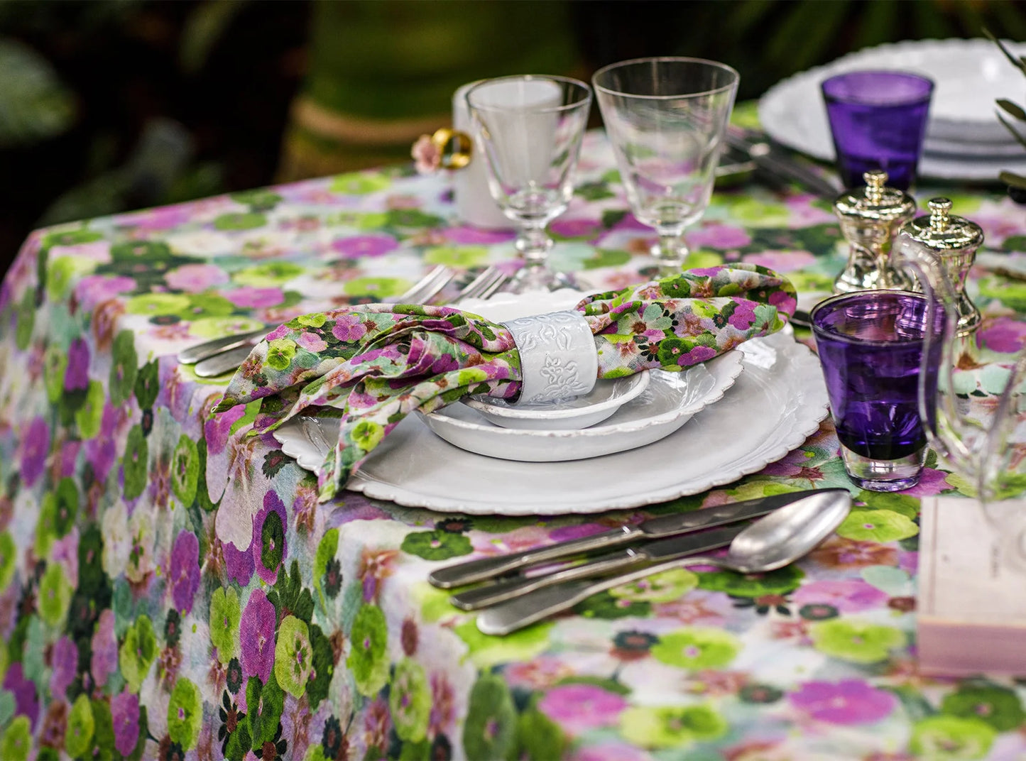 Le Marche Aux Fleurs Linen Napkin