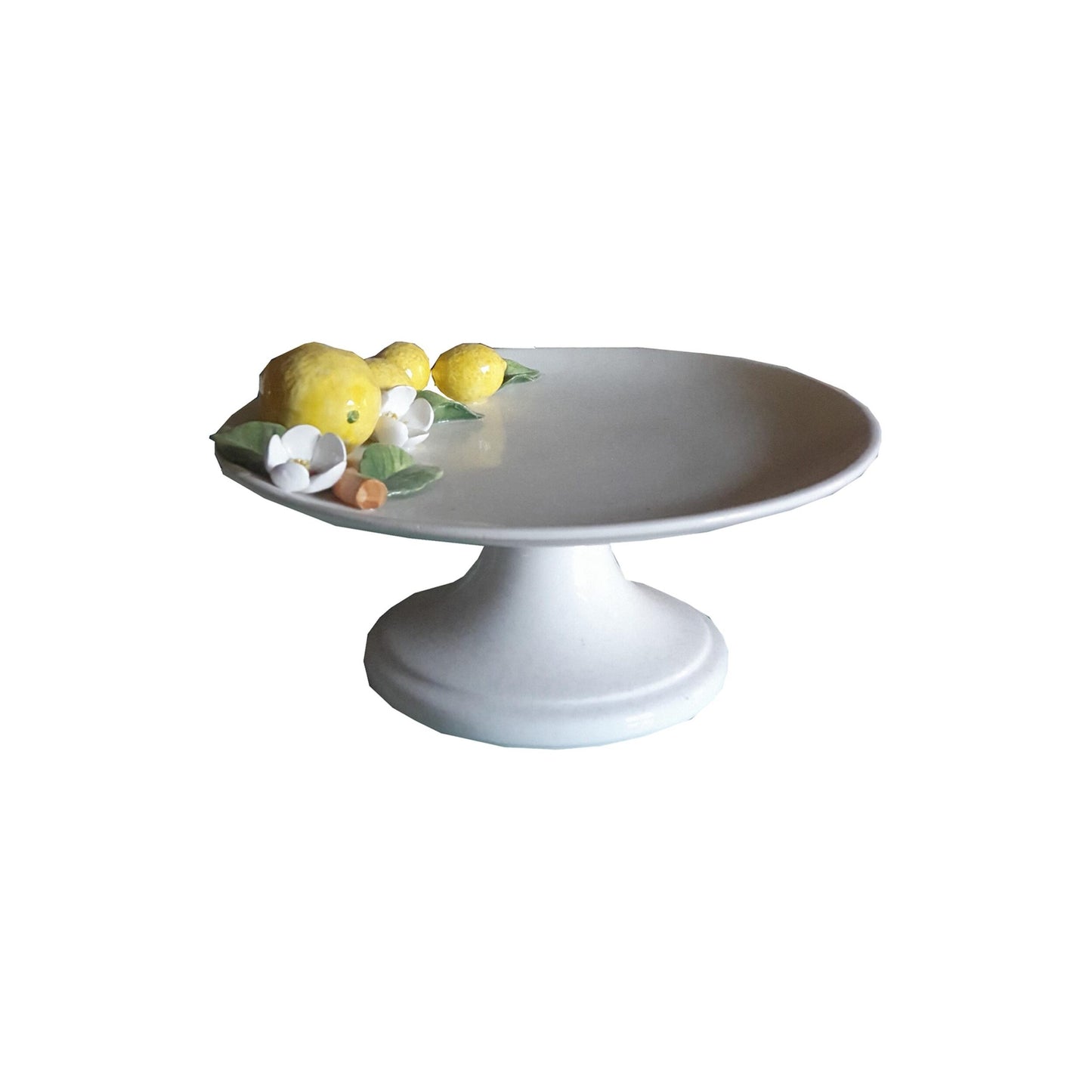 Les Ottomans Lemon Porcelain Hand Painted Cake Stand