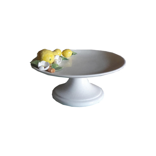 Les Ottomans Lemon Porcelain Hand Painted Cake Stand