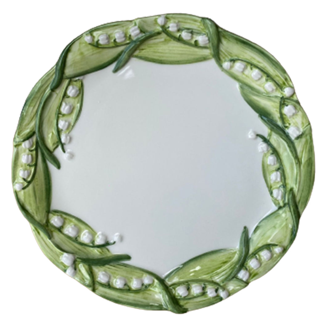 Les Ottomans Lily of the Valley Porcelain Salad Plate