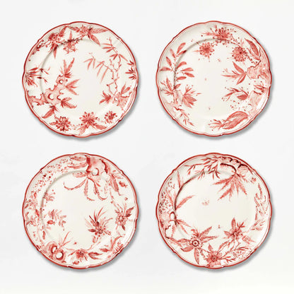 White Rocaille Dinner Plates - Set of 6
