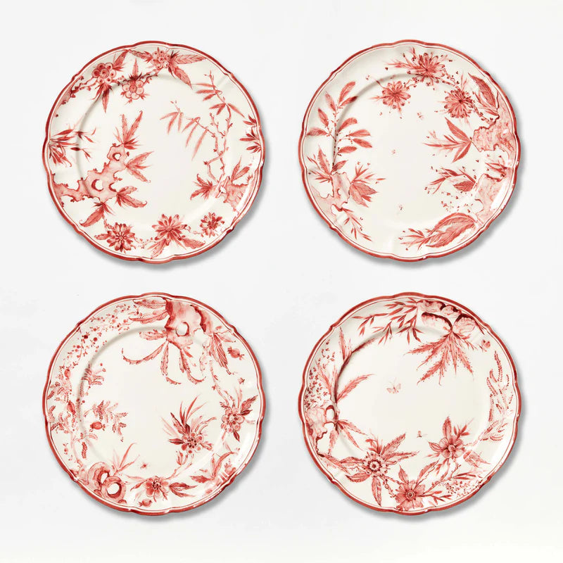 White Rocaille Dinner Plates - Set of 6