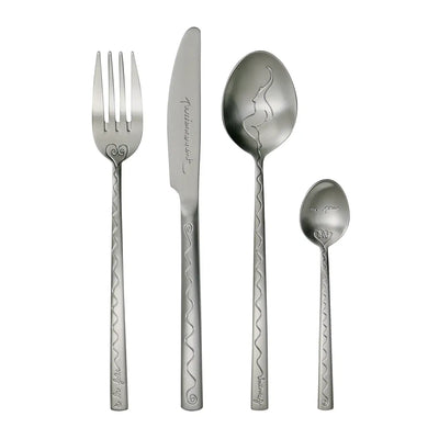 Passionnement 24pcs Cutlery Set in a Ceramic Holder