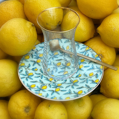 Zarina Lemon Istikanah Tea Cups - Set of 6