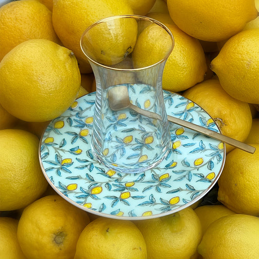 Zarina Lemon Istikanah Tea Cups - Set of 6
