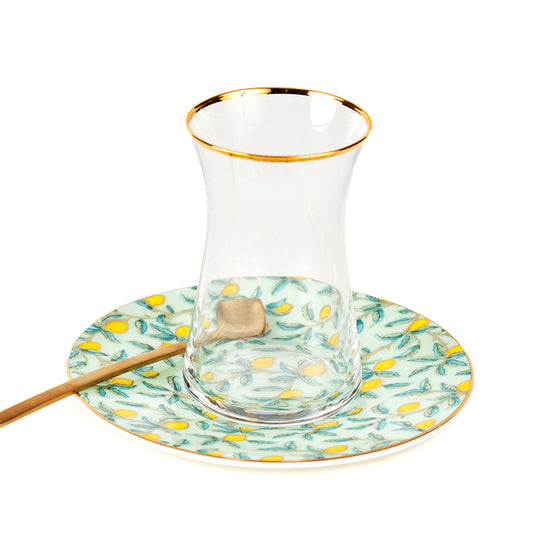 Zarina Lemon Istikanah Tea Cups - Set of 6