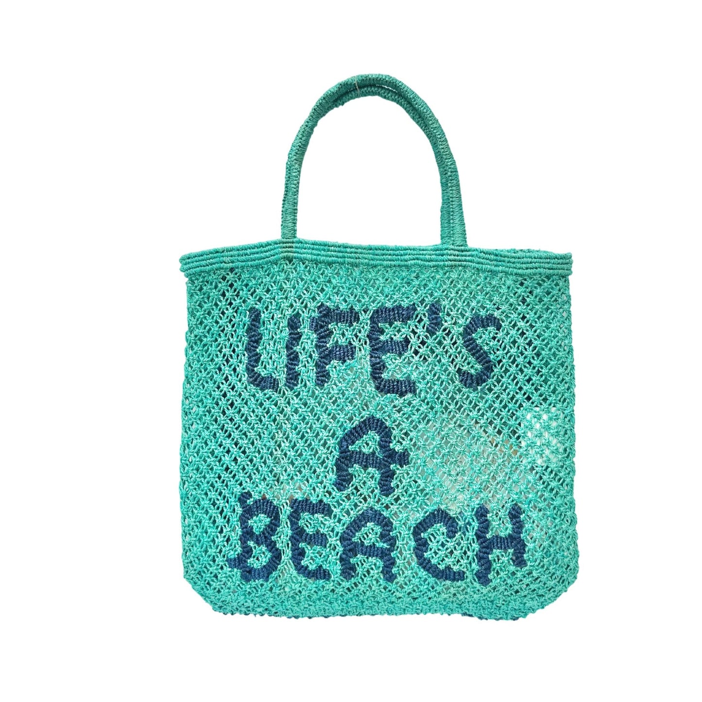 The Jackson Jute Tote Bag Large - Life's a Beach