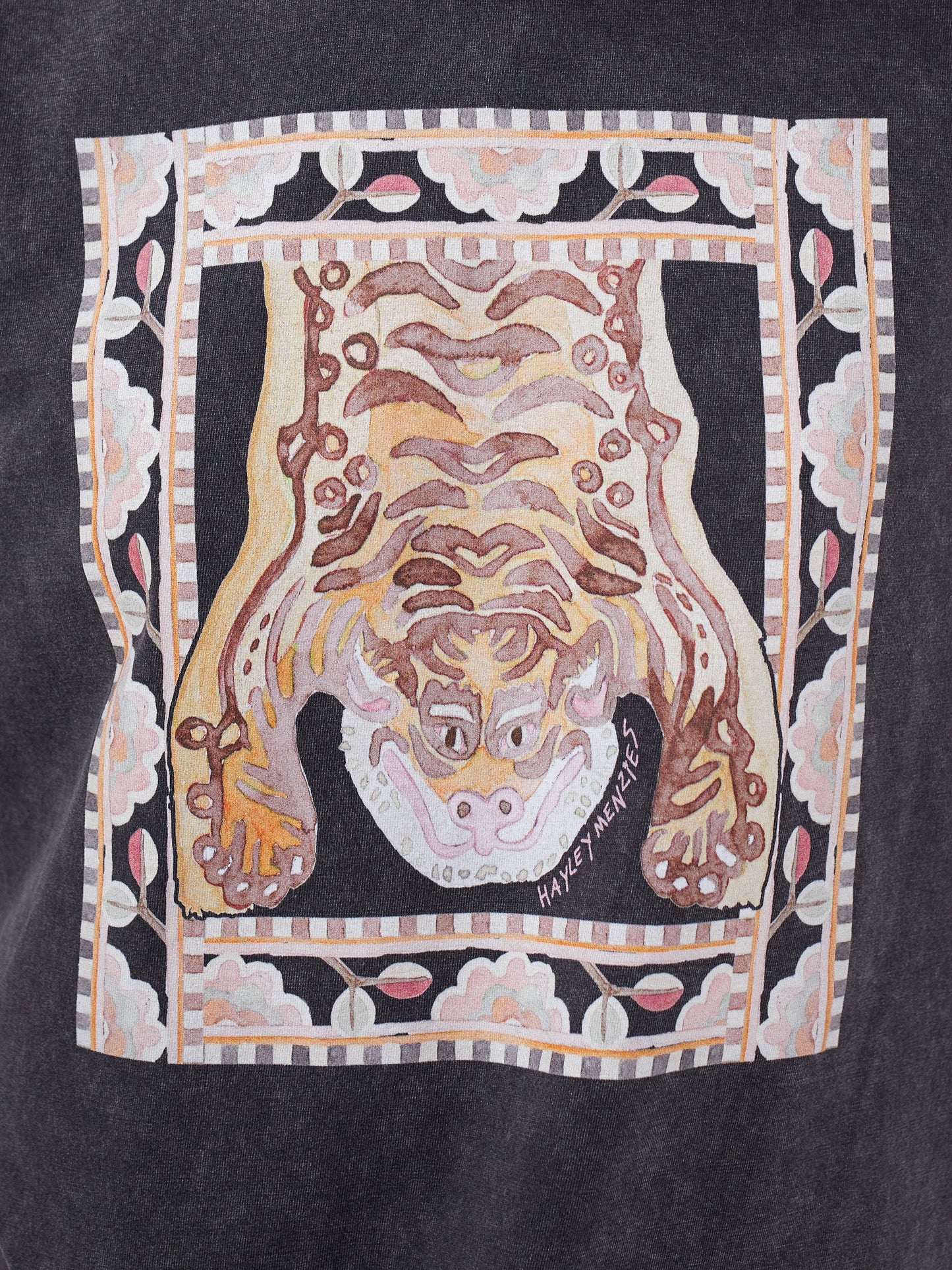 Hayley  Menzies Lotus Tiger Cotton T-Shirt