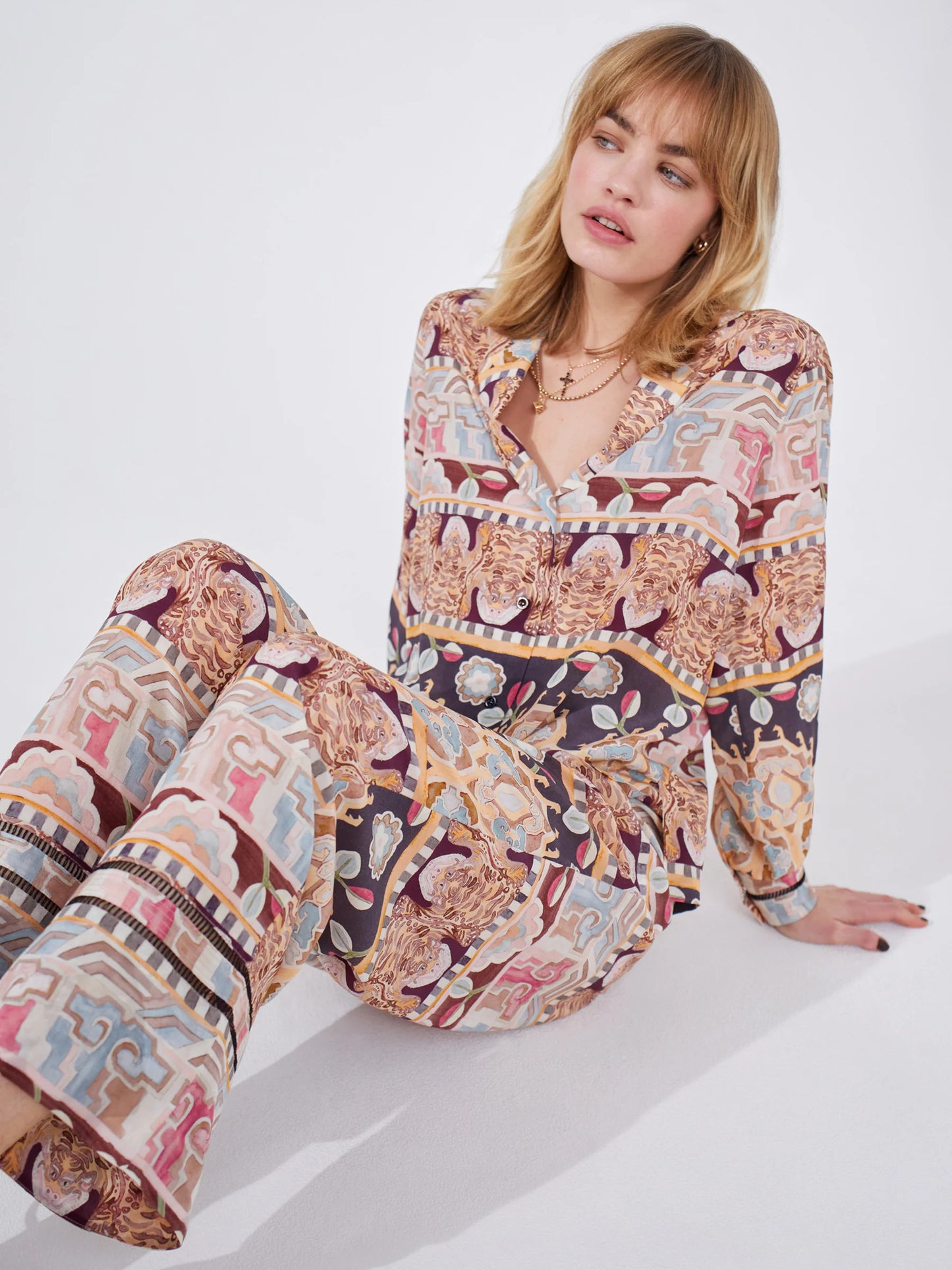 Hayley  Menzies Lotus Tiger Pyjama Trousers