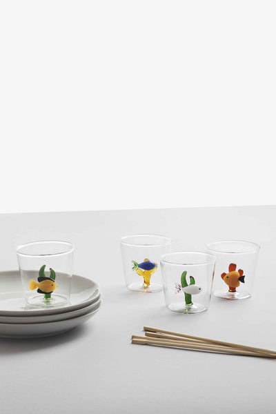 Ichendorf Glass Tumbler Coral Fish