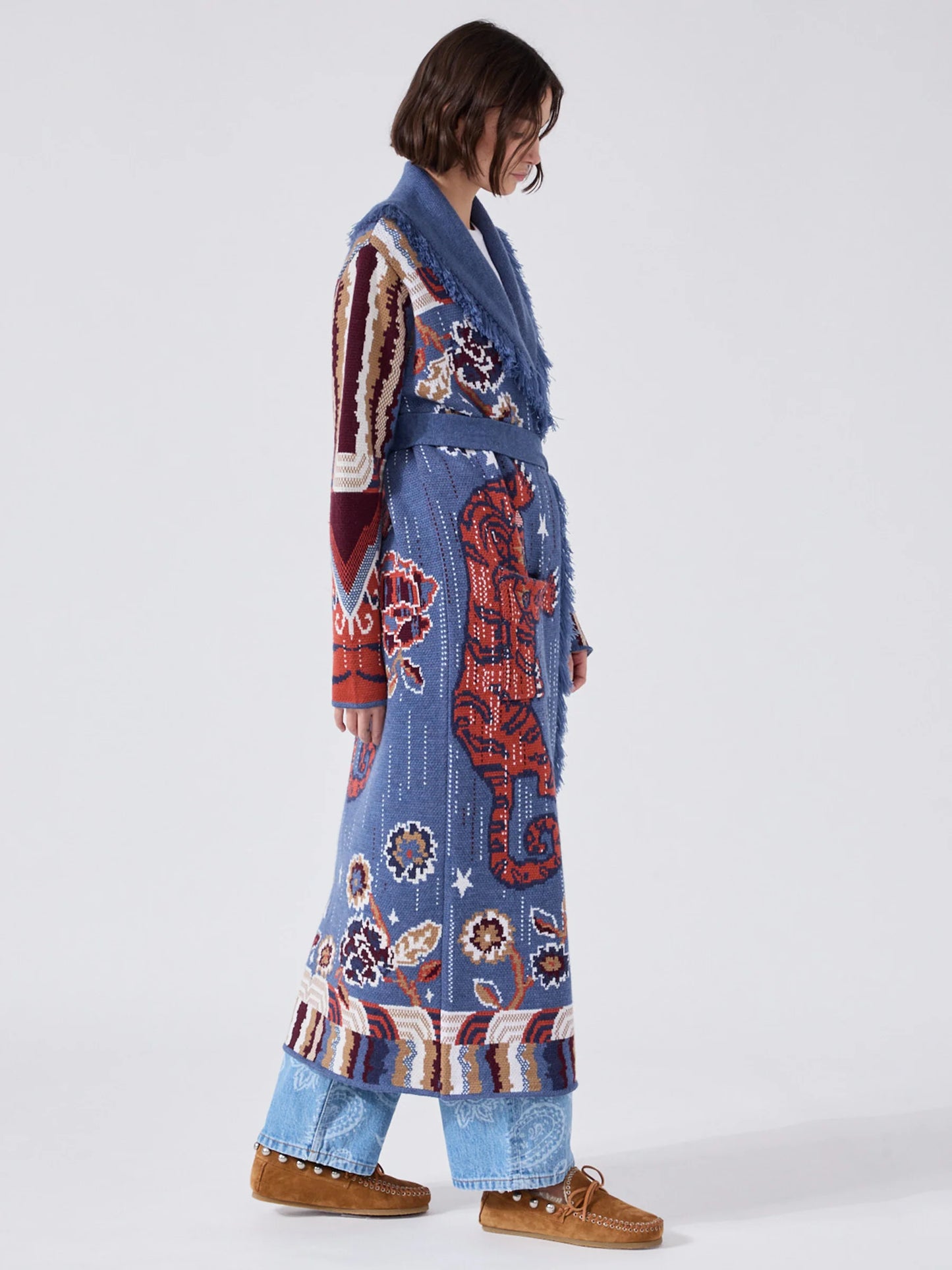 Hayley  Menzies Tibetan Tiger Merino Coat