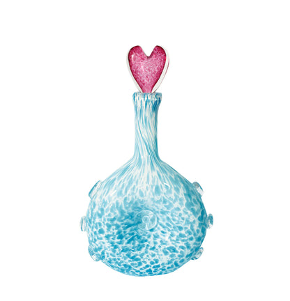 Amour Glass Carafe with Heart Lid