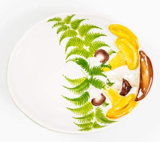 Les Ottomans Mushroom Hand Painted Porcelain Bowl