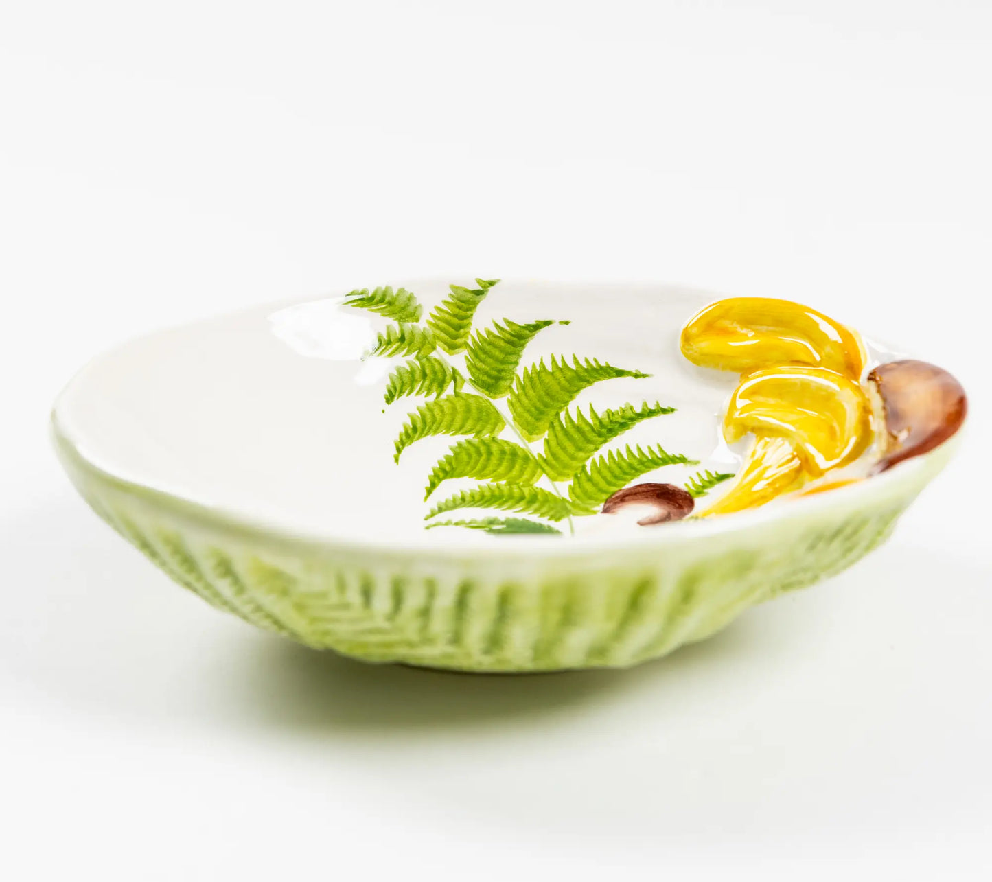 Les Ottomans Mushroom Hand Painted Porcelain Bowl