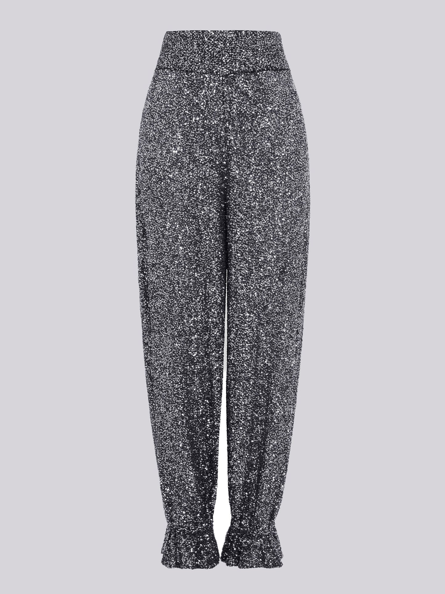 Hayley  Menzies Moonshine Sequin Knt Trousers - Black