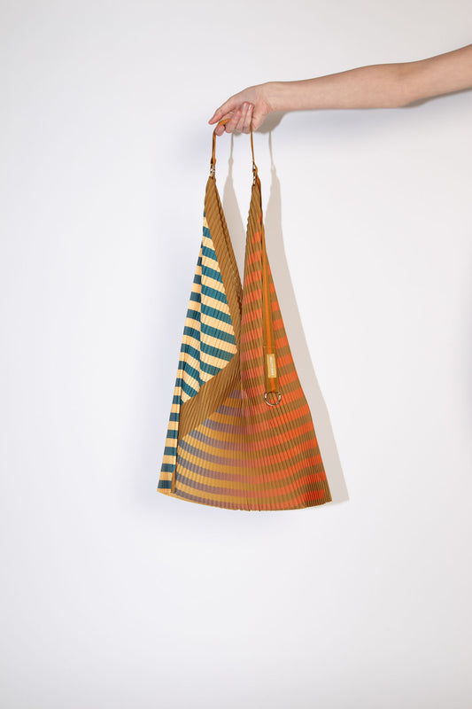 Pleated Y Bag Claudio Ocher