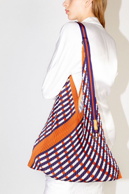 Pleated Y Bag Sophia Terracotta